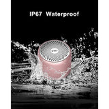 EWA A106 Portable Mini Bluetooth Speaker, Enhanced Bass and High Definition Sound, Portable Design, for iPhone, iPad,Nexus,Laptops and More (Rosegold)