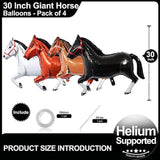 4 Pack Giant Horse Balloons: Horse-Themed Party Decor