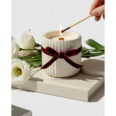 Black Raspberry Vanilla Scented Candle – Soy Wax Candle In Elegant Plaster Jar, Crackling Wooden Wick, Long-Lasting Burn, Aromatherapy Candle Gift For Home Décor - Small