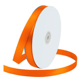 Orange Ribbon 5/8" Wide X 100 Yards, Orange Ribbon For Gift Wrapping, Halloween, Christmas, Wedding, Thanksgiving, Easter