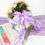 Light Purple Wired Satin Ribbon 1.5 Inch X 20 Yards Large Roll, Polyester Fabric, Lavender Lilac Wire Ribbon For Wreaths, Bows Making, Diy Crafts, Gift Wrapping, Christmas Tree, Front Door Decor