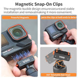 VRIG 15.9" X5 Extended Mini Camera Tripod for Insta360 Ace Pro2,360 Portable Magnetic Quick Release Selfie Sticks Handle Grip Vlog Monopod for
