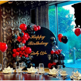 Red Black Balloon Garland 127 Pcs 18In 12In 10In 5In Latex Balloons Arch Kit For Birthday Casino Themed Valentine’S Day Party School Dances And Proms Decorations