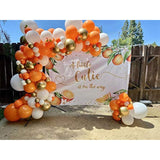 141pcs Orange Gold Balloon Arch Kit Cream White Garland for Birthday Thanksgiving Party Decor
