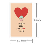 Sweet Card For New Mom New Dad From Baby, Cute Mother'S Day Father'S Day Card, I Love You Big