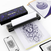 Tattoo Stencil Printer, F81S Wireless Thermal Tattoo Printer With 5Pcs Transfer Paper, Compatible With Phone/Tablet/Pc, Tattoo Supplies For Tattoo Artists, Black
