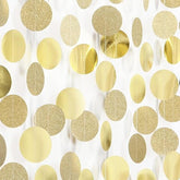 Champagne Gold Engagement Party-Decorations Paper-Garland - 52Ft Glitter Wedding Hanging Streamers Banner,Bachelorette Bridal Shower Birthday Christmas Housewarming Backdrop Decor