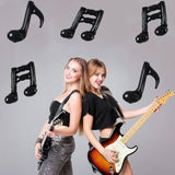 20Pc Music Note Balloons - Black Music Notes Party Decorations - Aluminum Foil Balloons For Birthday, Baby Shower Celebrations