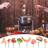 15Pcs 9.6 Inch Fondue Sticks Stainless Steel Forks With Heat Resistant Handle For Roast Meat Chocolate Dessert Cheese Marshmallows