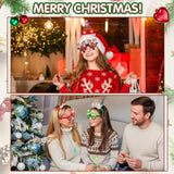 40pcs Light Up Christmas Headbands Glasses Wristbands Glow Party Favors