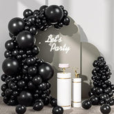 Black Balloon Garland Kit - 110pcs Mixed Sizes for Party, Birthday, Graduation & More