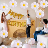 20 Pieces Daisy Balloons, Daisy Balloons, For Daisy Birthday Decorations, Baby Shower, Wedding, Baby Shower