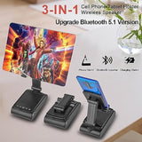 Gifts For Men,Cell Phone Stand With Wireless Bluetooth Speaker Hd Surround Sound For Home And Outdoors With Bluetooth Speaker For Desk Compatible With Iphone/Ipad/Samsung Galaxy