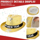 6 Pc 2026 New Year Party Kit with LED Hats and Fringe Squawkers