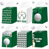 24 Pcs Golf Party Favor Bags Golf Goodie Gift Wrapping Paper Bags With Handles Portable Sports Ball Candy Treat Pouch For Birthday Party Decorations Supplies