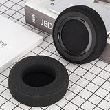 Geekria Comfort Mesh Fabric Replacement Ear Pads for Corsair Virtuoso RGB/Wireless SE/Wireless XT Headphones Ear Cushions, Repair Parts (Black)