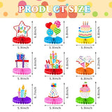 Kids Birthday Party Honeycomb Centerpiece Decorations Kit, Happy Birthday Table Decor for Boys Girls Party Supplies