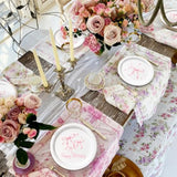 96PCS Pink Bow Birthday Party Supplies, Plates, Napkins & Forks for Girls' Celebration