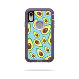 MightySkins Skin Compatible with OtterBox Defender iPhone XR Case - Blue Avocados