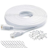 Ethernet Cable 50 Ft, Cat 6 Lan Cable Ethernet Cord, Slim Long Flat Computer I