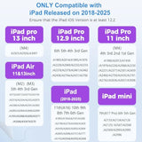 Ipad Stylus Pencil(5 Extra Tips) With Magnetic Attachment,Usb-C Faster Charge,Tilt Sensitivity Palm Rejection,Compatible With2018-2025 Ipad Prom4/12.9/11,Air M3/M2/3/4/5,Ipad6-11,Mini5/6/7Gen?Black?