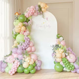 Fairy Balloon Arch Kit 147Pcs Spring Pastel Pink Purple Olive Lime Green Orange Nude Balloons Garland Wildflowers Meadows Floral Birthday Party Decorations For Girls Garden Tea Bridal Baby Shower