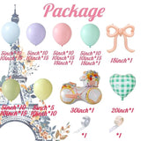 Spring Bicycle Balloon Arch Kit, Pastel Pink Green Balloons With Bike Bow Heart Foil Balloons For Spring Birthday Party Decorations Baby In Bloom Flower Shop Baby Shower Party Supplies