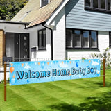 Welcome Home Baby Boy Yard Banner It’s a Boy Outdoor Baby Shower Decor
