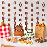 8 Pcs Football Garland Banner, Football Paper Cutouts Hanging Swirl, Sports Balls Hanging Decorations For Birthday Party Wedding Baby Shower Home Classroom Decor Favors