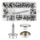 150 Pcs Canvas Snap Kit With 2 Pcs Setting Tool, Marine Grade Stainles