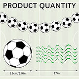 32 Pcs Soccer Party Decorations 2 Banners 30 Swirls Kids Birthday