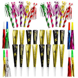 50pcs New Year Noise Makers Horns & Tassels for NYE Party Favors