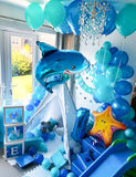 Under The Sea Balloon Arch Garland Kit, 154Pcs Ocean Balloons