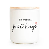 Sympathy Gifts For Loss Of Loved One, Memorial Gifts - No Words Just Hugs Lavender Scented Candle 7Oz - Bereavement, Grief, Thinking Of You, Get Well, Condolence Candle For Women