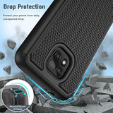For Motorola Moto G Power 2021 Case: Dual Layer Protective Heavy Duty Cell Phone Cover Shockproof Rugged With Non Slip Textured Back - Military Protection Bumper Tough - 6.6Inch (Matte Black)