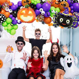 144Pc Halloween Balloon Arch Kit β Ghost, Pumpkin, Spider & BOO Balloons