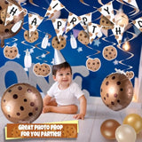 48 Pcs Cookies Milk Birthday Party Decorations Include 3 Cookies Milk Banner 4 Cookie Foil Balloon 30 Latex Balloons 10 Hanging Swirls With Ribbon For Cookie Milk Party Supplies Baby Shower