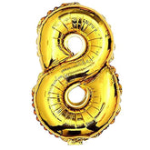 16 Inch Gold Balloons Decor Letters A To Z Numbers 0 To 9 For Wedding Prom Birthday Party (Number 8)