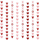 8Pcs Xoxo Garland Xoxo Banner Red And Pink, Valentines Hanging Heart G