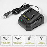 2.0A Fast Charger Power Tools Lithium?Ion Battery Charger Replacement Charger For Lb-8189 And Lb-8190 Leaf Blower