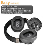 Replacement Ear Pads For Jbl E65 (E65Bt E65Btnc)/Live 650 (650Nc 650Btnc)/Duet Nc Over-Ear Headphones, Earpads Cushions With Softer Leather, Noise Isolation Foam, Black