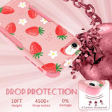 For Iphone Se Case 2020/2022/3Rd Generation, For Iphone 8/7 Case, Heavy Duty Protective Strawberry Cute Phone Cover For Women Men Girls Boys Hard Cases For Iphone 7/8/Se