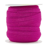 Magenta Elastic Fold Over Elastic 5/8 Inch Stretchy Ribbon For Hair Ti