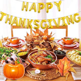 21 Pcs Happy Thanksgiving Fall Balloons Pumpkin Maple Leaf Acorn Party Decor