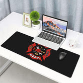 Firefighter Fire Dept. Logo Rescue Extended Large Xxl Gaming Mouse Pad Mat ( 31.5 X 11.8 In), Mousepad Keyboard With Non-Slip Rubber Base Waterproof Stitched Edges For Work, Game, Office, Home