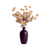 Artificial Beige Chrysanthemum Flowers – 10 Stems Faux Silk Mums With Green Leaves, Fake Flower Bouquet For Vase, Home Table Decor, Wedding Centerpieces, Party Arrangements & Holiday Décor