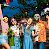 Spring Photo Props, 39Pcs Spring Party Decorations Photo Props, Floral Sun Flower Umbrella Butterfly Hello Spring Photo Booth Props For Spring Fling Picnic Decorations