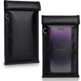 Faraday Bags For Phones And Car Key 2 Pack, Signal Blocking Pouch, Cell Phone Signal Jammer, Car Key/Wifi/Rfid/Gps Signal Blocker Black (M)