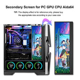 14'' 4K Uhd Ips 3840X1100 Stretched Bar Touch Screen Display Monitor For Laptop Computer Pc Speed Temperature Windows Aida64 Cpu Gpu Hdmi Secondary Monitor For Music Media Timeline Editing