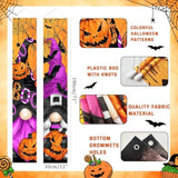 Vintage Halloween Door Hanging Banner Outdoor Welcome Sign for Front Porch Yard Party Decor